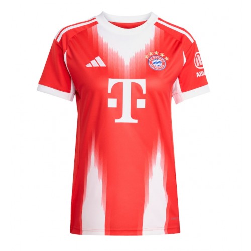 Lacne Ženy Futbalové dres Bayern Munich Jonathan Tah #4 2025-26 Krátky Rukáv - Domáci